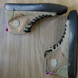 Green high top sneakers